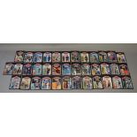 37 x Kenner Star Wars figures on reproduction ESB cards, some reproduction weapons.