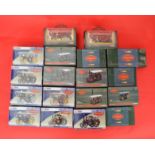 18 x Corgi Vintage Glory of Steam diecast models, mainly Burrell. Boxed and overall appear E.