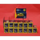14 x Gama Mini 1:43 scale diecast models. Boxed and overall appear E.