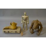 Kenner Star Wars: large size C-3PO; Jabba the Hutt, Salacious Crumb and base; Rancor Monster.