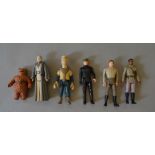 Six Kenner Star Wars 'Last 17' action figures: Yak Face; Romba; Anakin Skywalker;