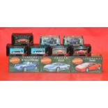10 x assorted diecast models: three Matchbox Masterclass Collection 1:24 scale;
