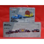 Two Corgi Heavy Haulage 1:50 scale diecast models: 18001; 18007. Both boxed and appear E.