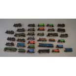 OO Gauge. 32 x Assorted unboxed locomotives, various manufacturers. Overall condition F to G.