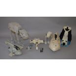 6 x Kenner Star Wars items: AT-AT; Slave I; AT-ST; Star Destroyer; Rebel Transport; X-Wing.