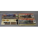 OO Gauge. Hornby 3 x train sets. The Caledonian, Flying Scotsman & East Coast Express.