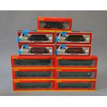 OO Gauge. Hornby & Lima 11 x boxed rolling stock.