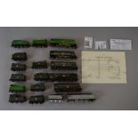 OO Gauge Hornby 6 x unboxed locomotives, together with additional spare tenders.