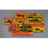 OO Gauge. 11 x Tri-ang Battle space & associated items. Condition & completeness vary.