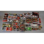 Mixed lot including Maisto Motorcycle models, diecast lorry models and Galaxy computer game,