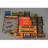 OO Gauge. 29 x boxed rolling stock. Includes Bachmann triple packs.