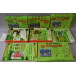 Four Subbuteo sets: Floodlighting Edition (incomplete); two World Cup Editions;