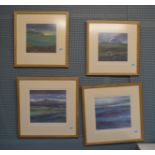 GILLIAN MCDONALD. 4 Limited Edition prints, signed in pencil by the artist. Framed and glazed.