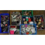 Large quantity of assorted costume jewellery (7 boxes)