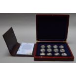 London Mint "The History Of The Royal Navy Collection" cased set of 12 coins,