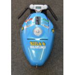 A scarce Rizla Suzuki vending machine in the form of a motorcycle.