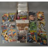 Approx 200 Superman comics including Action Comics, Adventures of Superman,