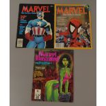 A collection of 3 Marvel comics books - Marvel Illustrated Swimwear Edition,