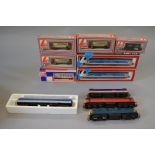 OO Gauge. Lima 5 x diesel/electric locomotives, classes 50, 73, 87 & 93. Overall G+ some boxed.