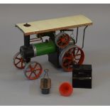 Live Steam. Mamod. TE1A Traction Engine. Boxed, with burner.