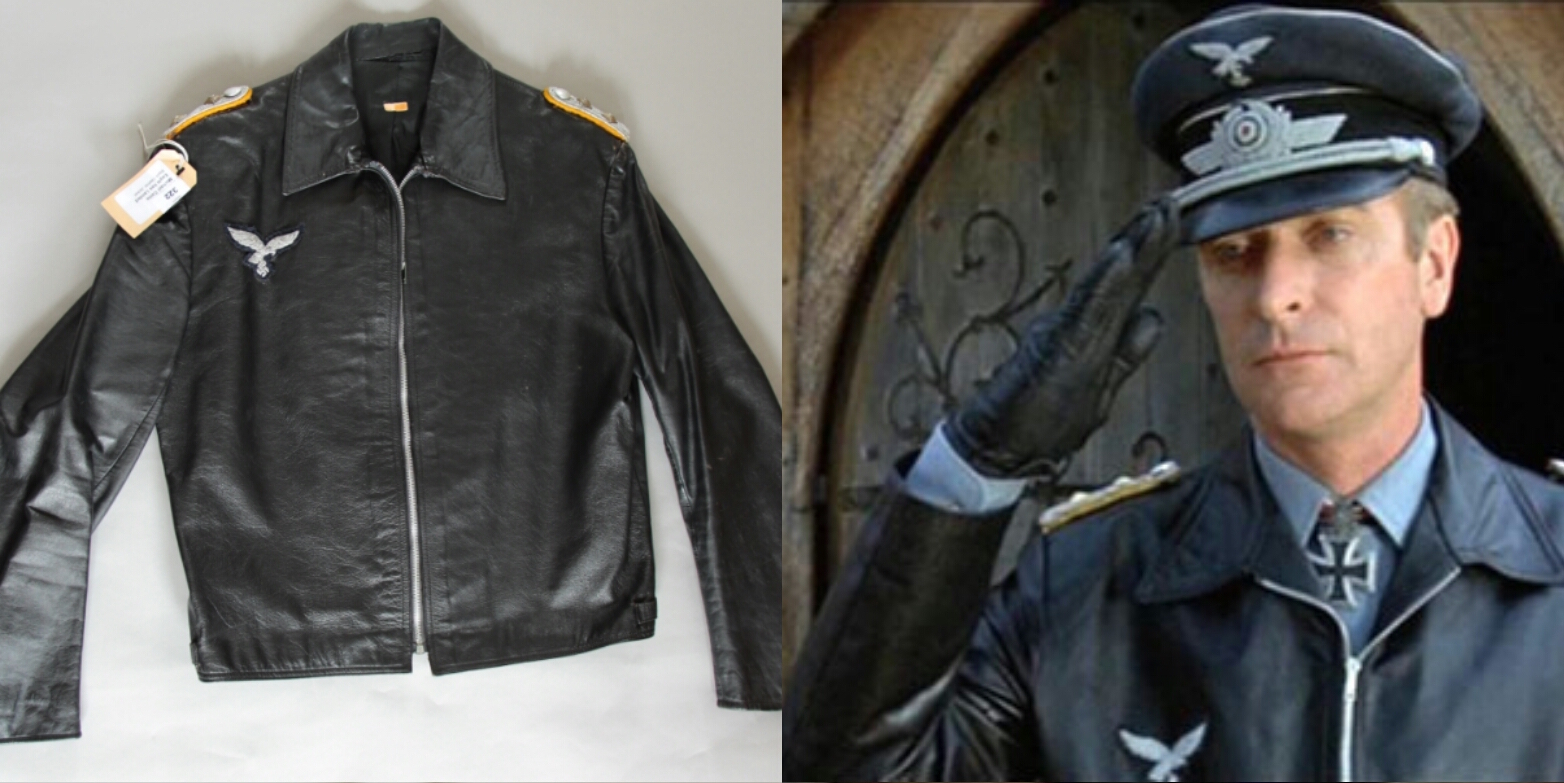 Michael Caine worn WW2 Nazi faux Leather bomber jacket from the film "The Eagle has Landed" (1976)