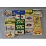 16 Corgi Classics and similar boxed models and sets, some fading.