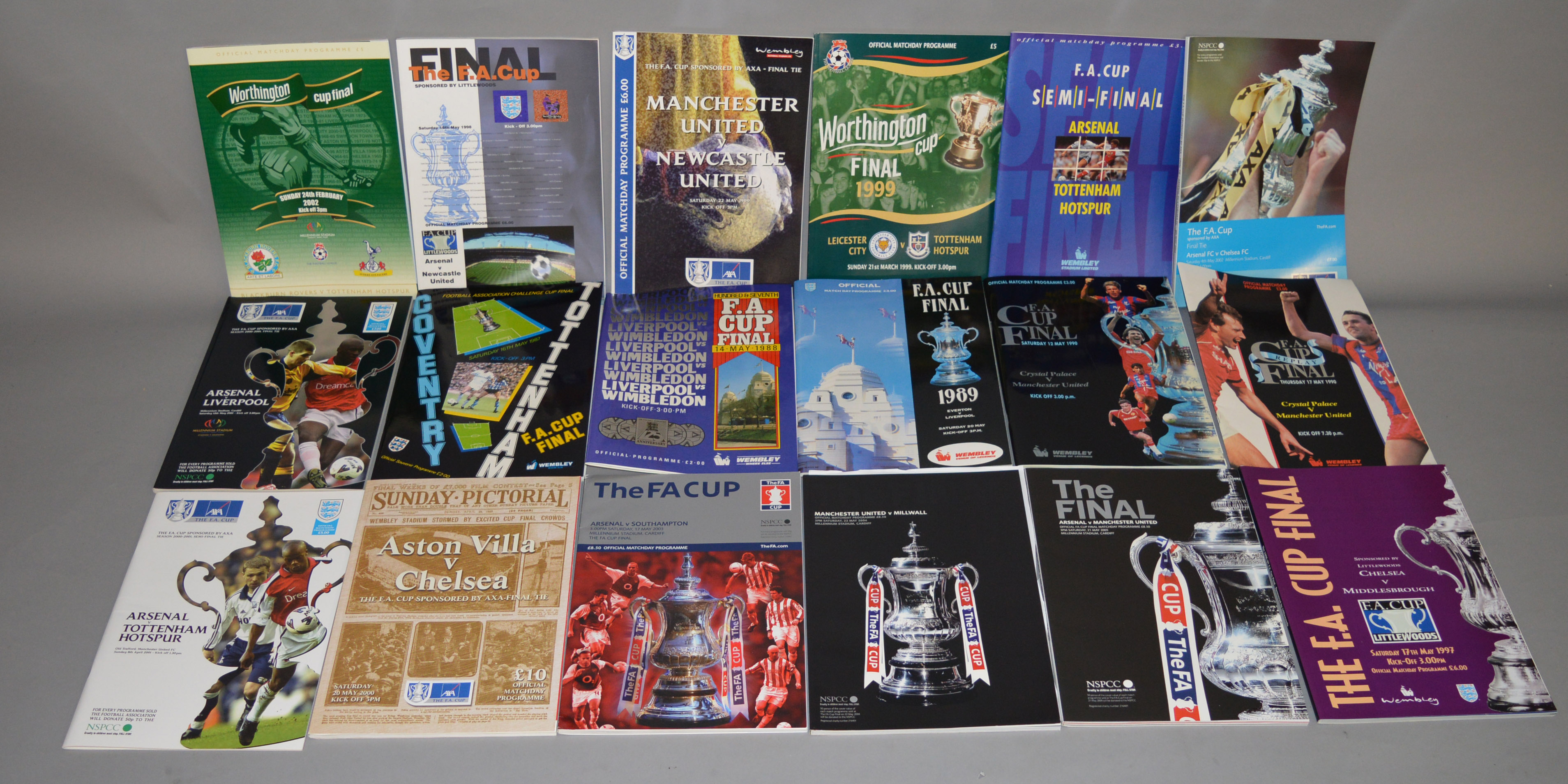 A mixed lot of assorted football memorabilia including FA and other Cup finals and semi finals - Image 4 of 9