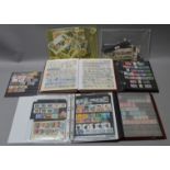 A collection of assorted stamps, mostly 20th century, some contained in albums.