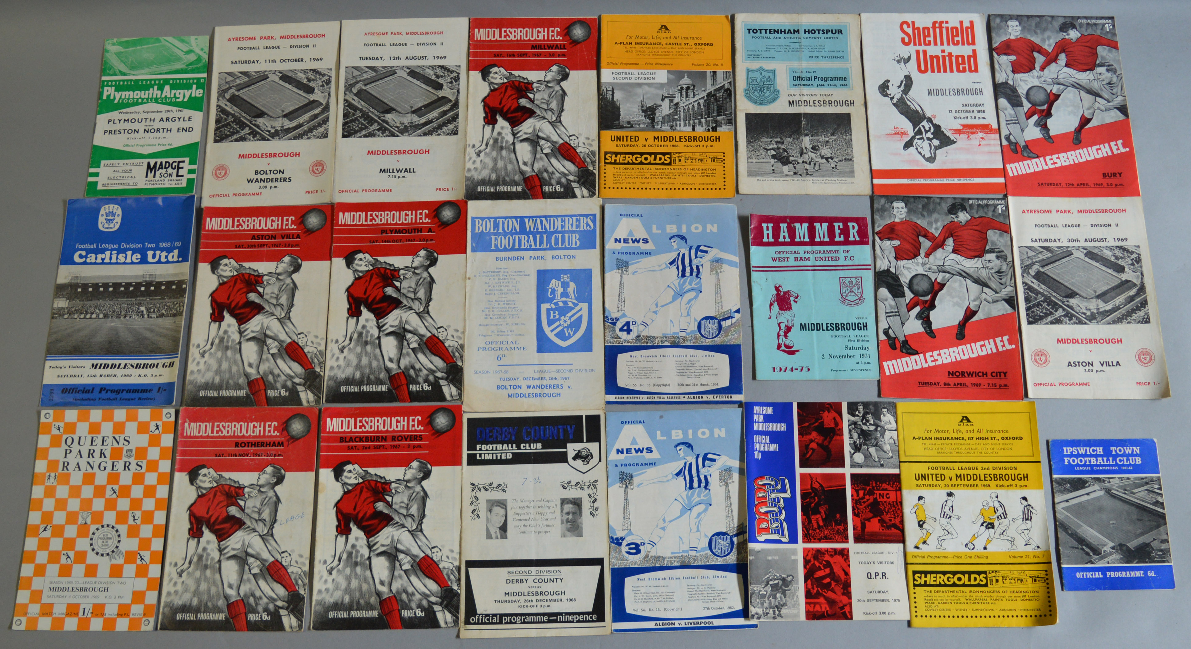 A quantity of assorted football programmes, mostly from the 1960s, includes cup final examples. - Image 6 of 9