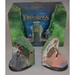 Sideshow Weta Colelctibles Lord Of The rings "No Admittance" bookends, boxed.