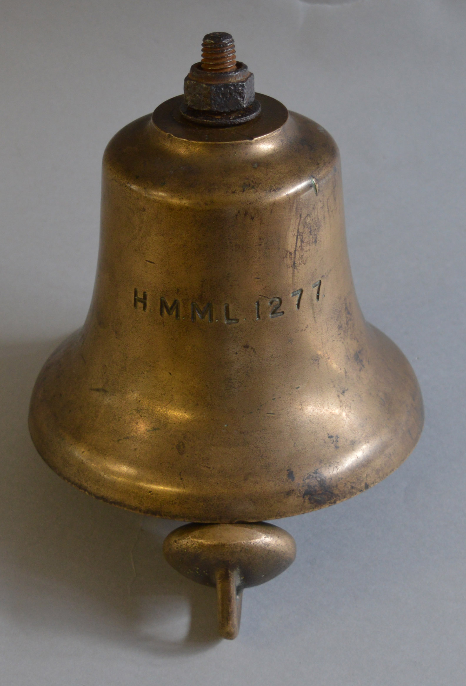WW2 Her Majesty's Motor Launch ship's bell marked "HMML. 1277".