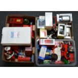 4 Boxes of assorted Postbox models and postal service vehicle money banks etc