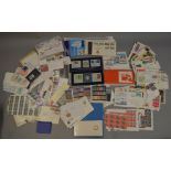 Quantity of assorted philatelic material including FDCs, Presentation packs including Isle of Man,