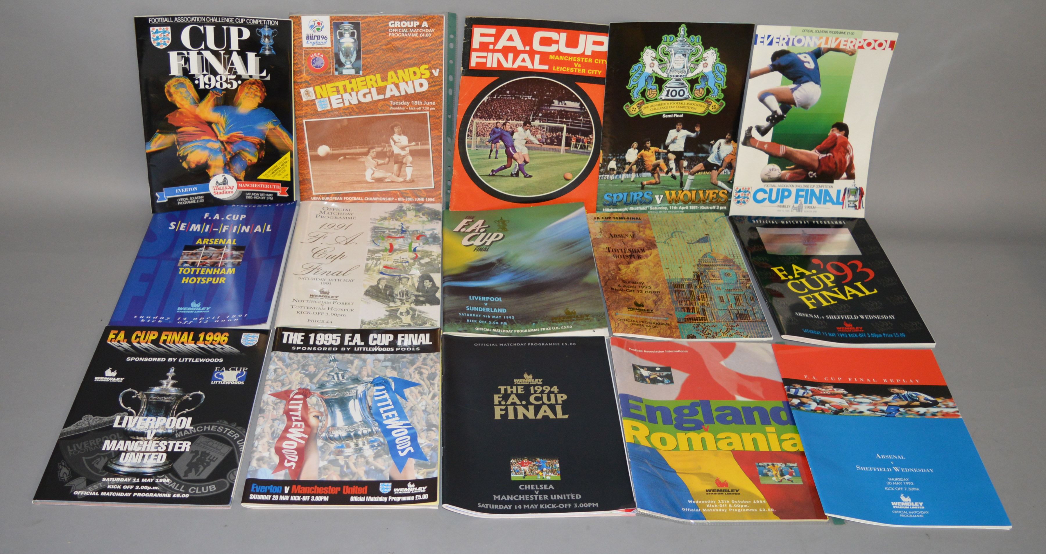 A mixed lot of assorted football memorabilia including FA and other Cup finals and semi finals - Image 3 of 9