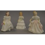 3 Royal Doulton ladies figures: HN2995; HN2996; HN3043.