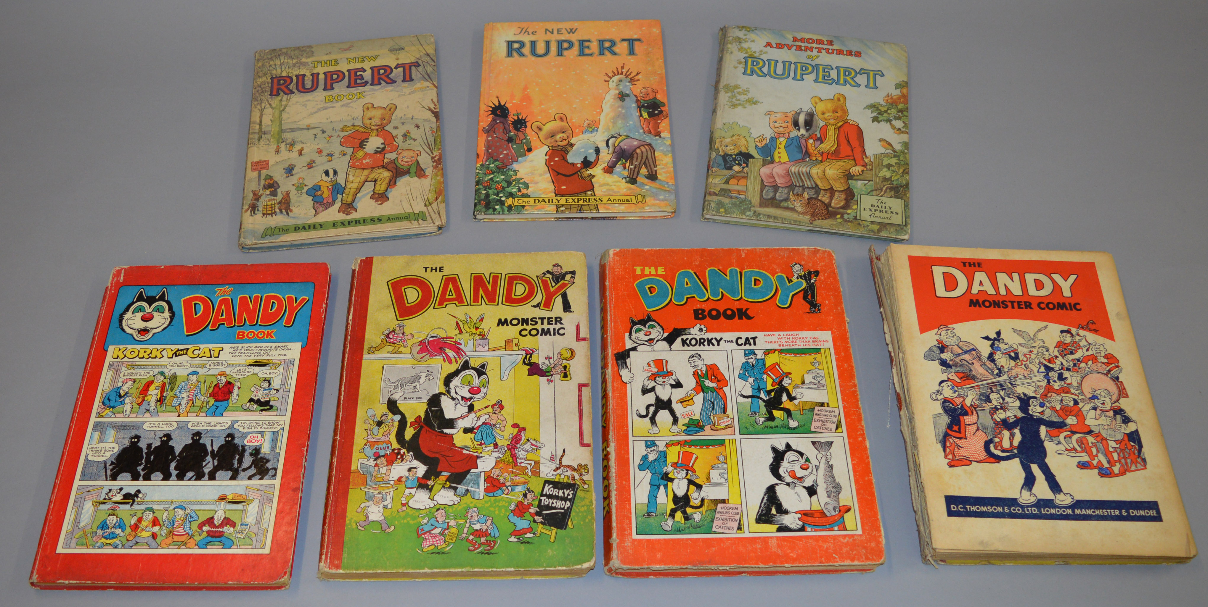 4 Dandy annuals:1954; 1957;