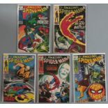 5 Marvel Comics Amazing Spider-Man Nos. 77, 78, 79, 80, 81. Including first appearance of Prowler.