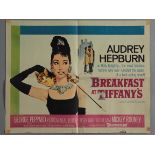 "Breakfast at Tiffany's" Original 1961 US half-sheet (22 x 28 inch) classic Blake Edwards romantic