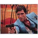Al Pacino signed photo from "Scarface" 1983 Brian De Palma film where Al Pacino plays the role of