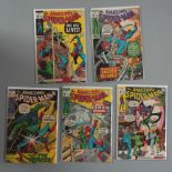 5 Marvel Comics Amazing Spider-Man Nos. 88, 89, 91, 92, 93.