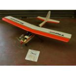 Tiger trainer radio controlled aircraft. Well built, fitted with OS max-46AX engine, servos etc.