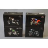 Four boxed Minichamps Motorbikes from their 1:12 scale Classic Bike Series,