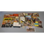 A mixed lot of OO Gauge Model Railway items together with a quantity of railway catalogues by