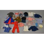 A small quantity of unboxed Sindy clothing, including a number of different styles of coat.