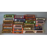 OO Gauge 23 x Assorted boxed rolling stock, various manufacturers.