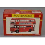 A boxed Sunstar Routemaster Bus 2913 'RM21 The GLC Years' in red,