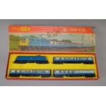 OO Gauge. Hornby / Tri-ang R644 BR Inter-city train pack. Electric locomotive & 3 coaches.
