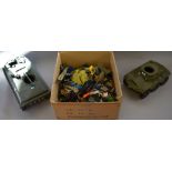 A very large quantity of Action Man clothing and accessories together with a Scorpion Tank and