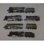 OO Gauge Hornby Dublo 5 x assorted locomotives. Overall F some repainted/renumbered.