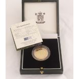 A Royal Mint £2k gold proof coin "celebrating the 50th Anniversary of the Double Helix Discovery"